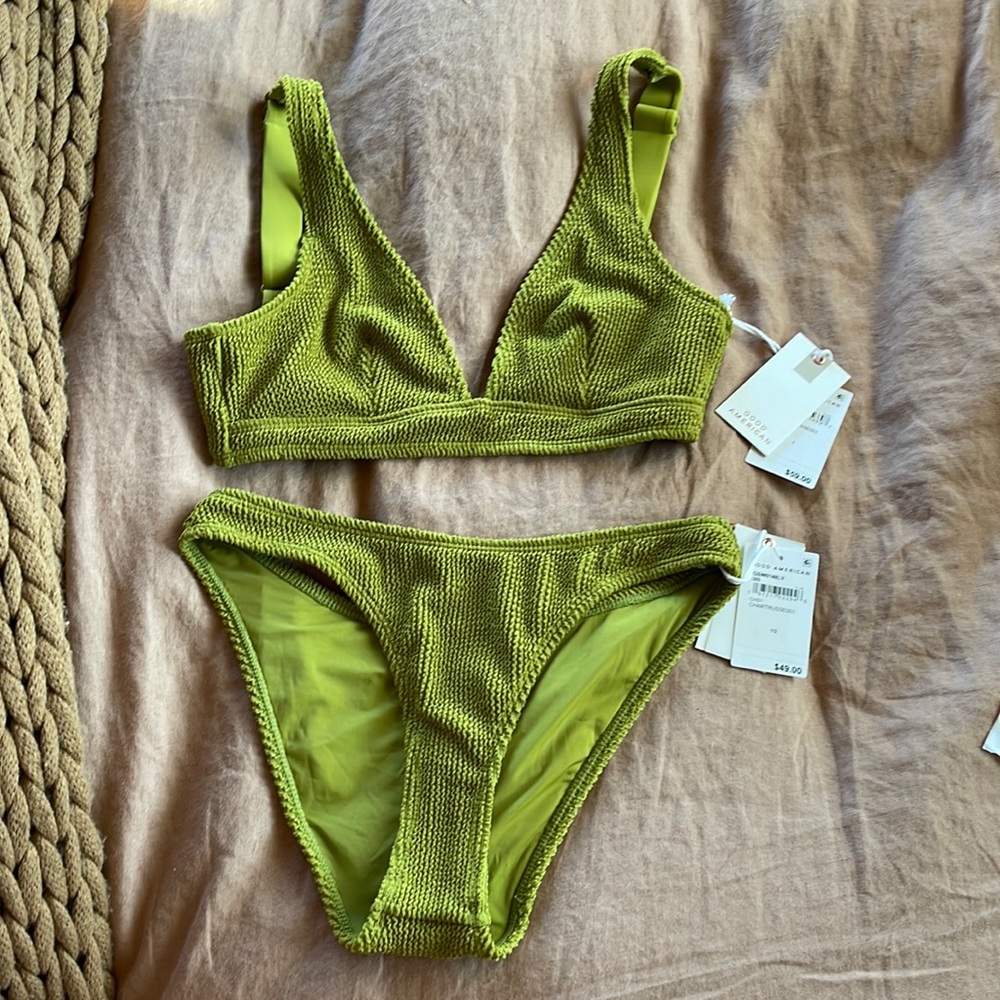 Good American Chartruesse Bikini